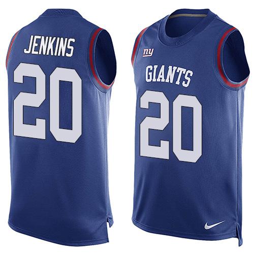 Men's Limited Janoris Jenkins Nike Jersey Royal Blue - #20 Player Name & Number Tank Top NFL New York Giants